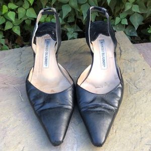 Manolo Blahnik Black small Heel size 37